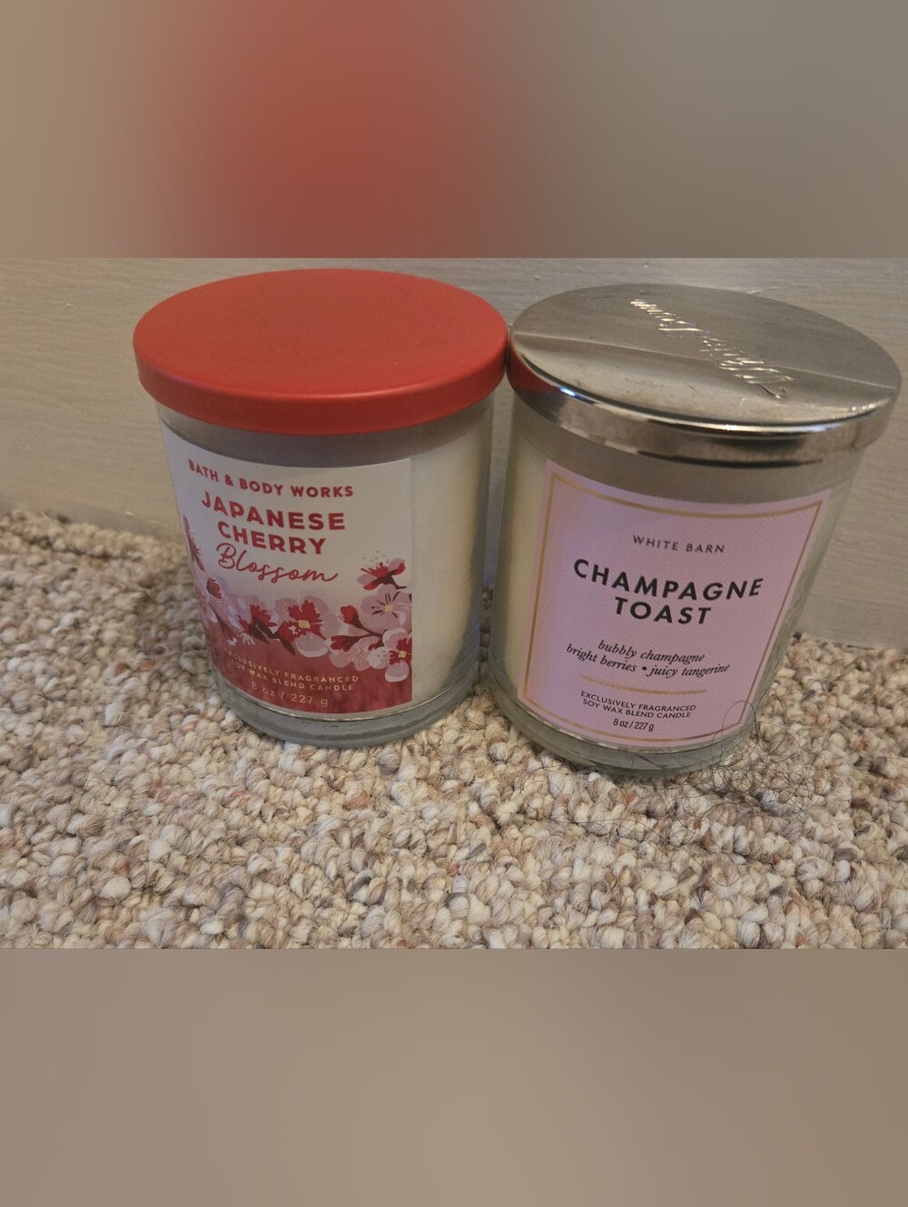 Bath & Body Works Japanese Cherry Blossom Candle And Champagne Toast8